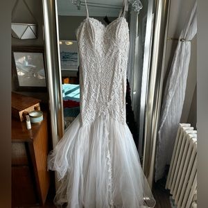 Fun wedding dress (some of back cut off)… used for a Corpse Bride Costume